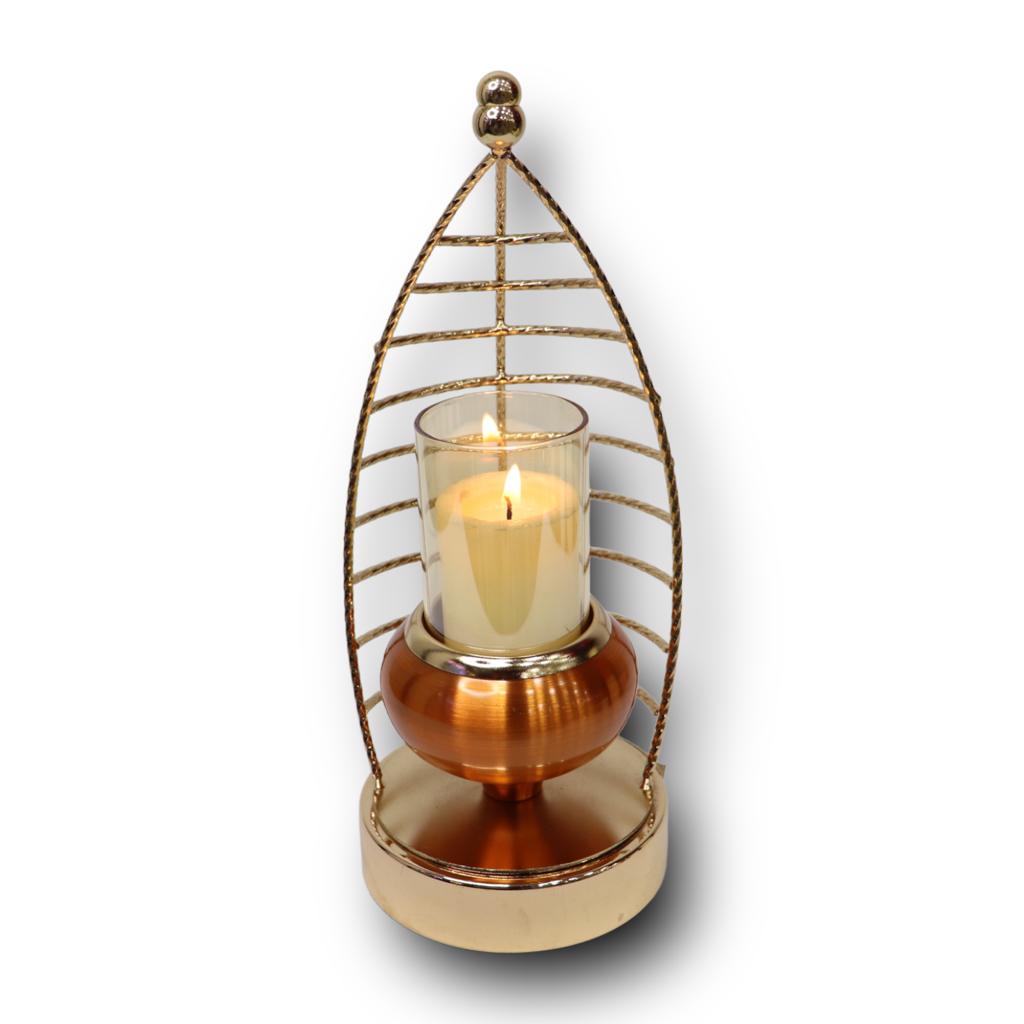 candelabro antorcha ocre