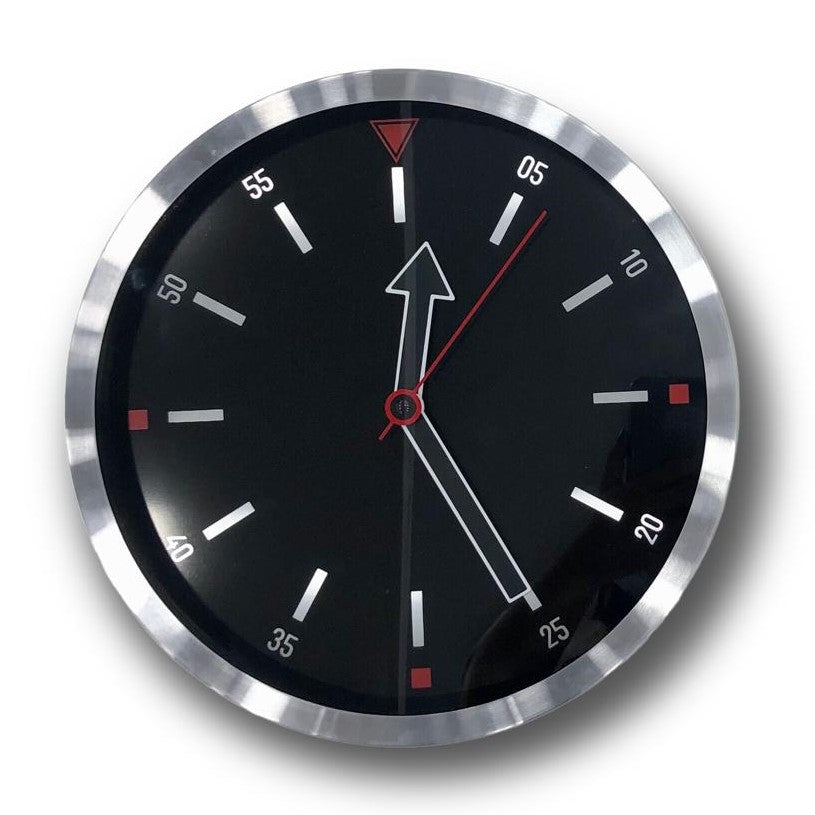 reloj negro aluminio